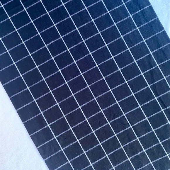 Sur La Table Black & White Grid Cotton Table Runner 16x108" – Modern Minimalist - Picture 6 of 11